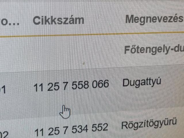 bontott BMW 3 E90 Dugattyú és Hajtókar