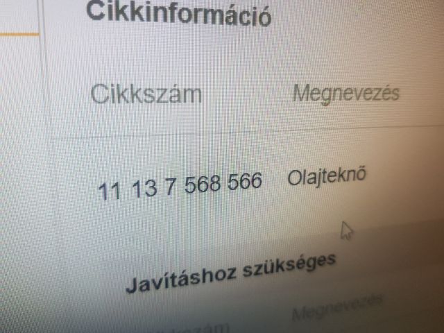 bontott BMW 3 E90 Olajteknő