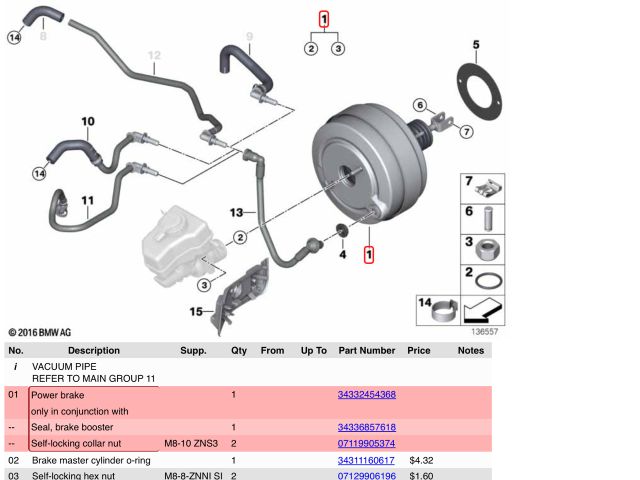 bontott BMW 3 E90 Fékrásegítő