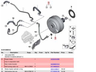 bontott BMW 3 E90 Fékrásegítő