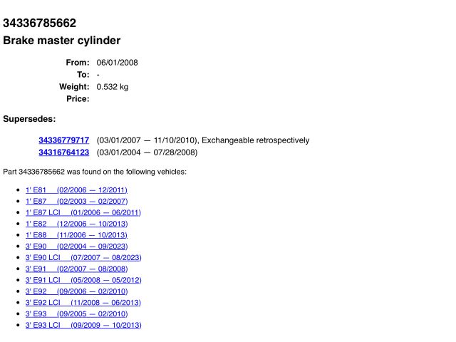 bontott BMW 3 E90 Fékrásegítő