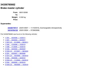 bontott BMW 3 E90 Fékrásegítő