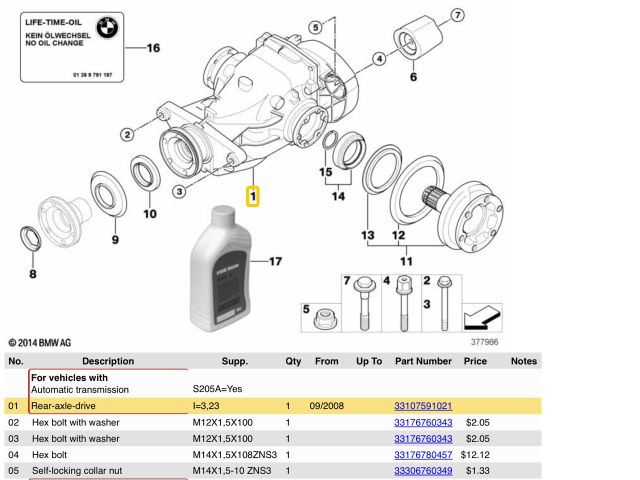 bontott BMW 3 E90 Hátsó Differenciálmű