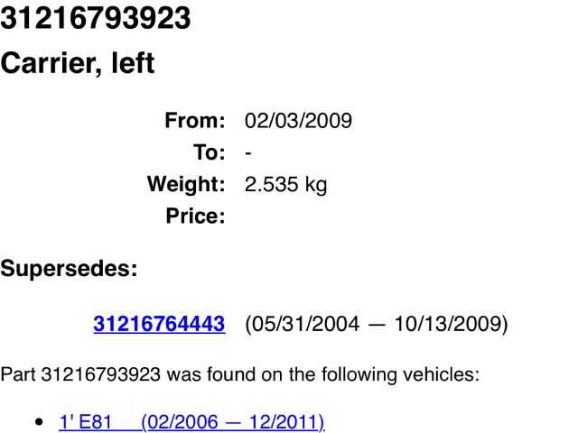 bontott BMW 3 E90 Bal első Csonkállvány Kerékaggyal