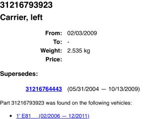 bontott BMW 3 E90 Bal első Csonkállvány Kerékaggyal