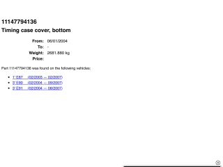 bontott BMW 3 E90 Első Vezérlés Burkolat