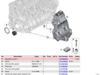 bontott BMW 3 E90 Generátor Tartó Bak