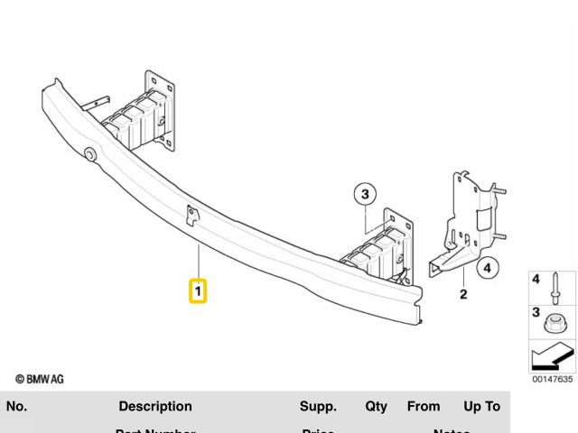 bontott BMW 3 E90 Homlokfal (Üres lemez)