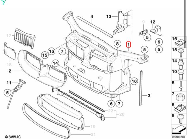 bontott BMW 3 E90 Homlokfal (Üres lemez)