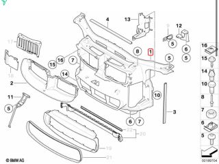 bontott BMW 3 E90 Homlokfal (Üres lemez)
