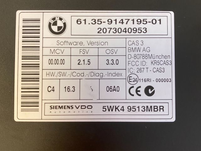 bontott BMW 3 E90 Immobilizer Elektronika