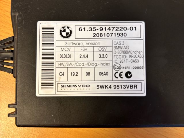 bontott BMW 3 E90 Immobilizer Elektronika