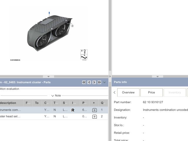 bontott BMW 3 E90 Kilométeróra