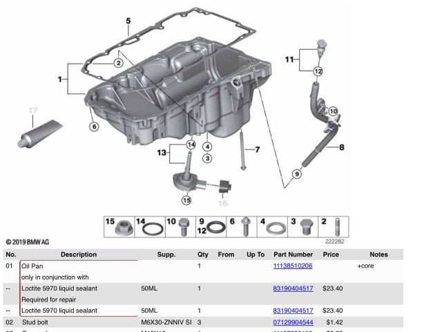 bontott BMW 3 E90 Olajteknő