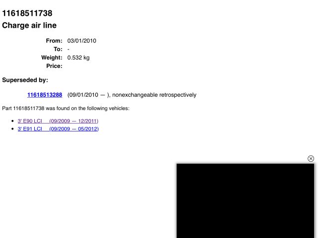 bontott BMW 3 E90 Turbócső