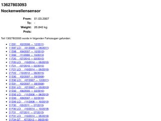 bontott BMW 3 E90 Vezérműtengely Fordulatszám Jeladó