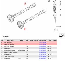 bontott BMW 3 E90 Vezérműtengely (Magában)