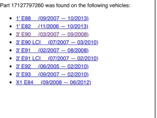 bontott BMW 3 E90 Vízcső