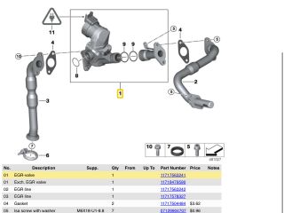 bontott BMW 3 E90 EGR Hűtő