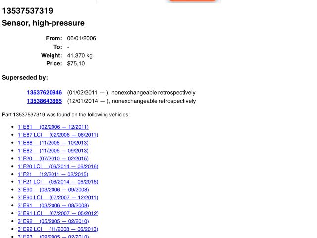 bontott BMW 3 E90 Nagynyomású Üzemanyag Gyűjtőcső