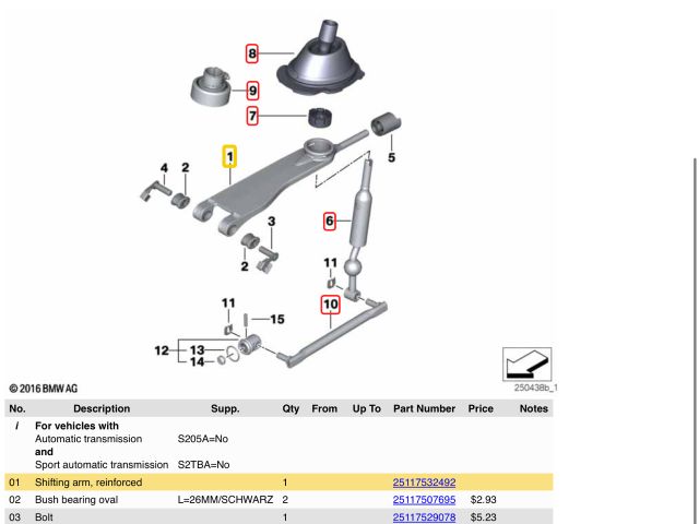bontott BMW 3 E90 Váltókar (Mechanikus)