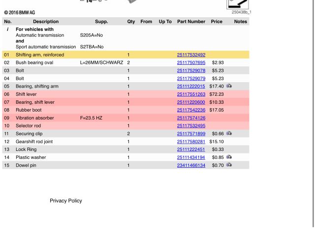 bontott BMW 3 E90 Váltókar (Mechanikus)