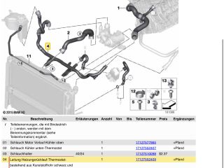 bontott BMW 3 E90 Vízcső
