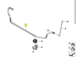 bontott BMW 3 E90 Első Vízszintes Stabilizátor Rúd