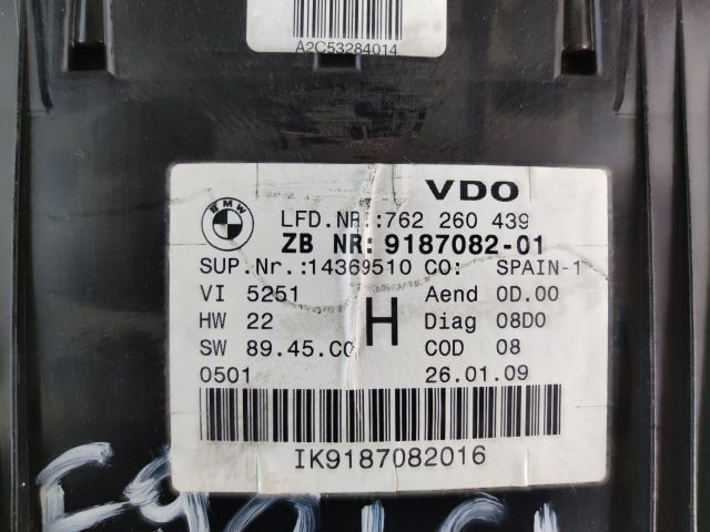 bontott BMW 3 E90 Kilométeróra