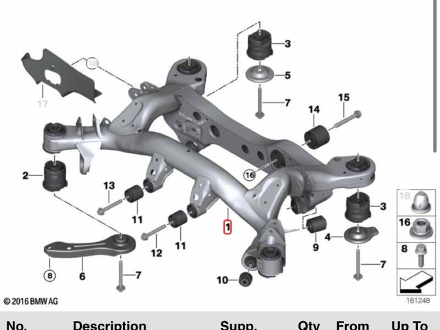 bontott BMW 3 E90 Hátsó Futómű (Részeivel)