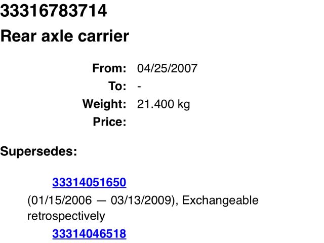 bontott BMW 3 E90 Hátsó Futómű (Részeivel)