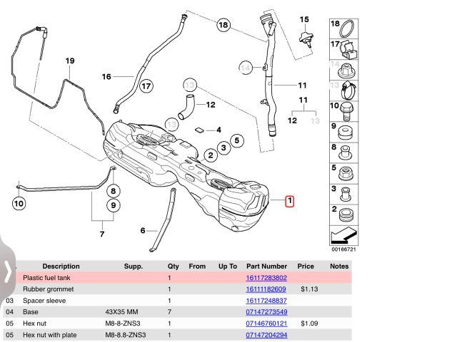 bontott BMW 3 E90 Tank