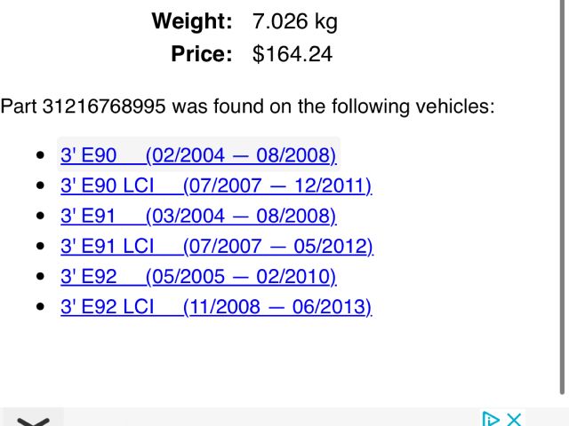 bontott BMW 3 E90 Bal első Csonkállvány Kerékaggyal