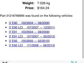 bontott BMW 3 E90 Bal első Csonkállvány Kerékaggyal