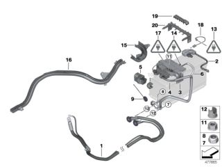 bontott BMW 3 E90 Akkumulátor Saru Elektronikával