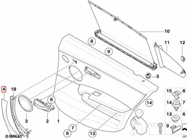 bontott BMW 3 E90 Bal első Kapaszkodó (Felső)