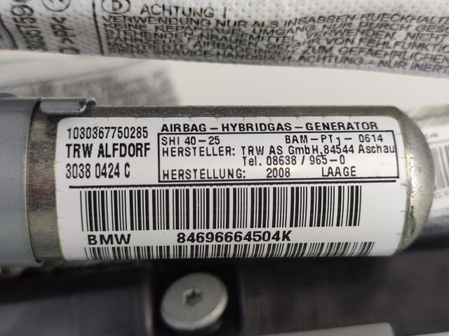 bontott BMW 3 E90 Bal Fejlégzsák