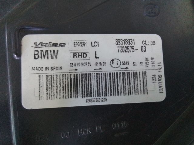 bontott BMW 3 E90 Bal Fényszóró