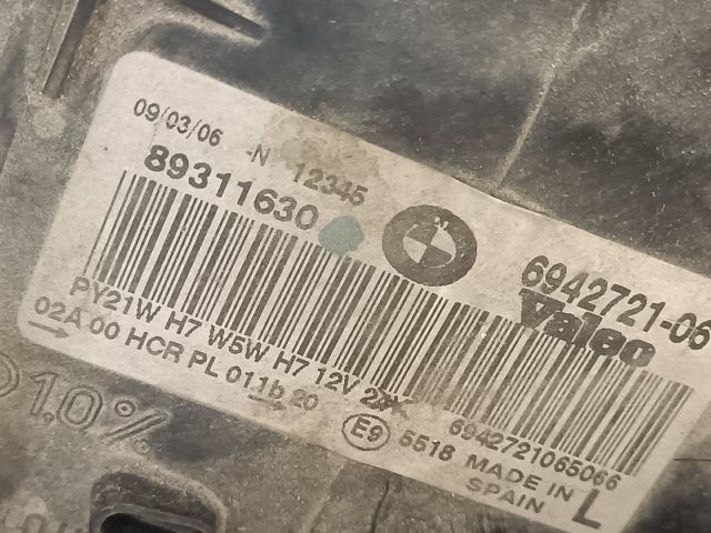 bontott BMW 3 E90 Bal Fényszóró