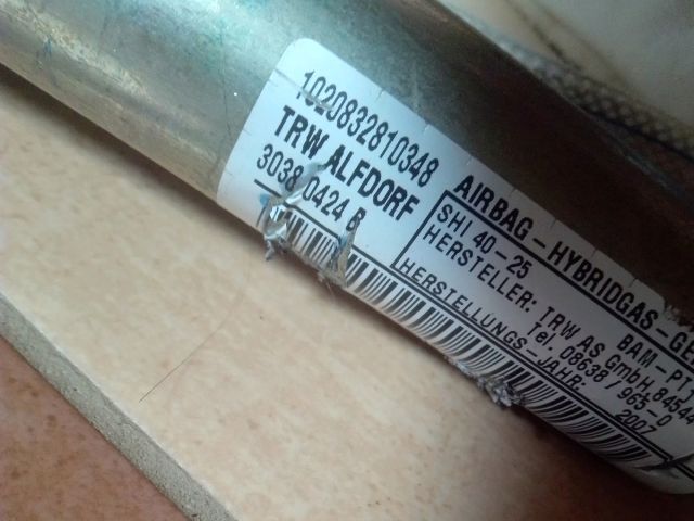bontott BMW 3 E90 Bal Függönylégzsák és Oldallégzsák