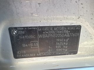 bontott BMW 3 E90 Bal hátsó Ajtó (Üres lemez)