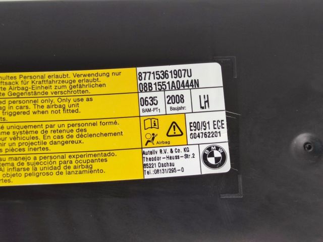 bontott BMW 3 E90 Bal Oldallégzsák