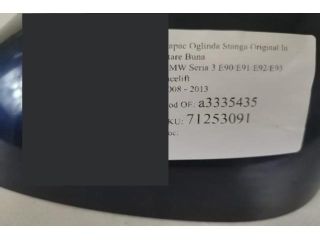 bontott BMW 3 E90 Bal Visszapillantó Tükör Burkolat