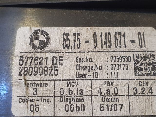 bontott BMW 3 E90 Beltér Világítás Első