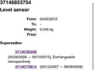 bontott BMW 3 E90 Első Xenon Szintszabályzó Jeladó
