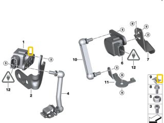 bontott BMW 3 E90 Első Xenon Szintszabályzó Jeladó