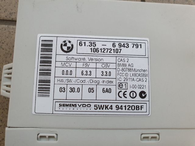 bontott BMW 3 E90 EWS Elektronika