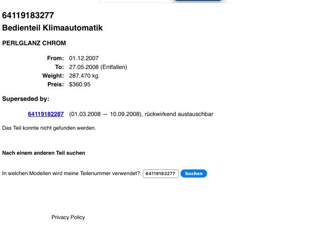 bontott BMW 3 E90 Fűtés Vezérlő Modul