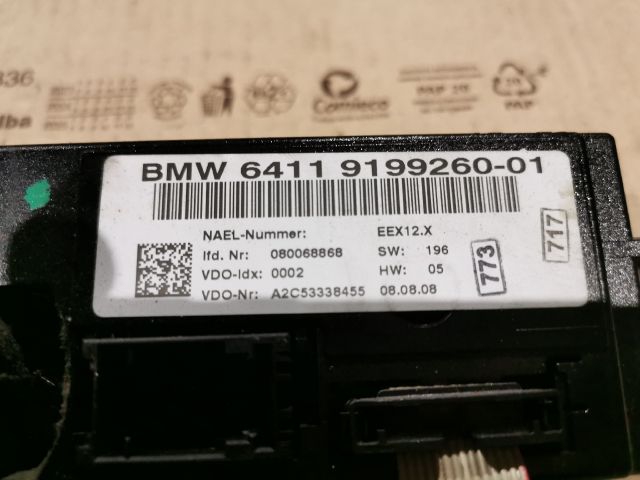 bontott BMW 3 E90 Fűtéskapcsoló (digit klímás)