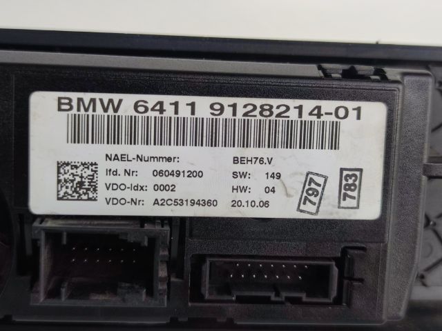 bontott BMW 3 E90 Fűtéskapcsoló (digit klímás)